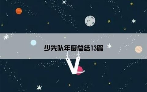 少先队年度总结13篇