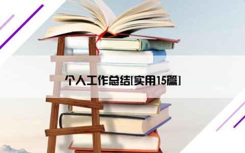 个人工作总结[实用15篇]