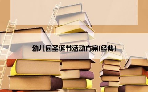 幼儿园圣诞节活动方案[经典]