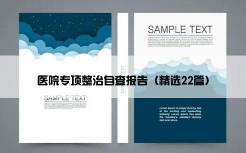 医院专项整治自查报告（精选22篇）