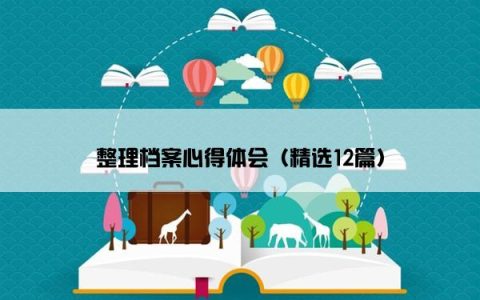 整理档案心得体会（精选12篇）
