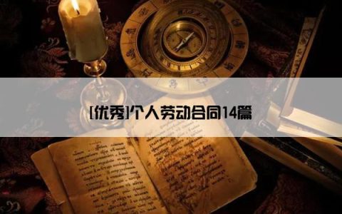 [优秀]个人劳动合同14篇