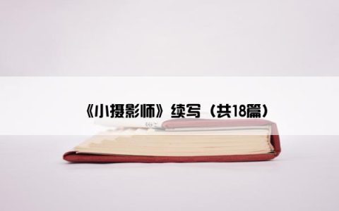 《小摄影师》续写（共18篇）