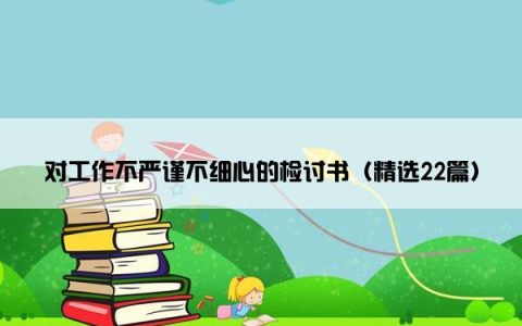 对工作不严谨不细心的检讨书（精选22篇）