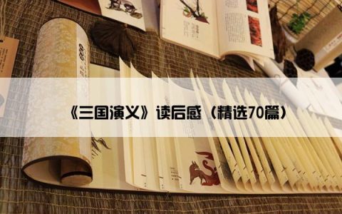 《三国演义》读后感（精选70篇）