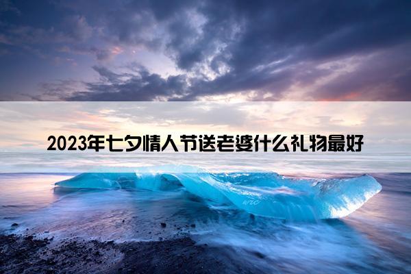 2023年七夕情人节送老婆什么礼物最好