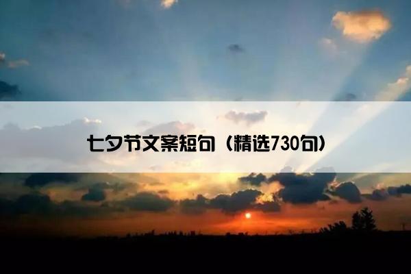 七夕节文案短句（精选730句）