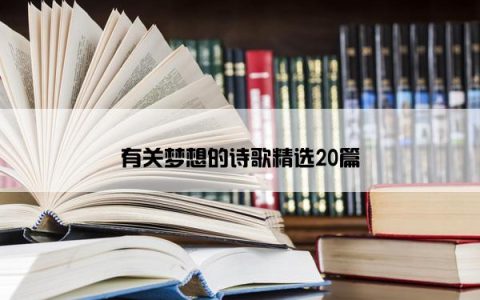 有关梦想的诗歌精选20篇