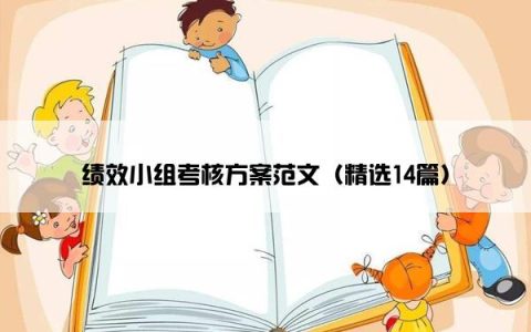 绩效小组考核方案范文（精选14篇）