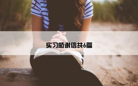 实习感谢信共6篇