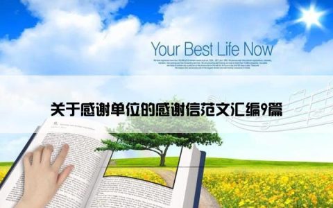 关于感谢单位的感谢信范文汇编9篇