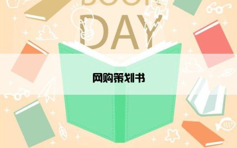 网购策划书