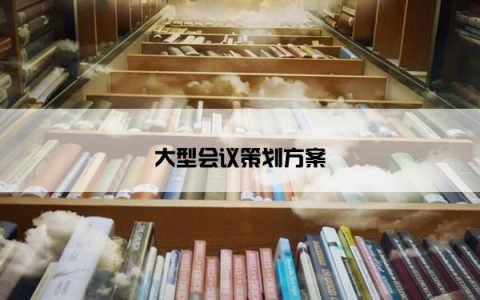 大型会议策划方案