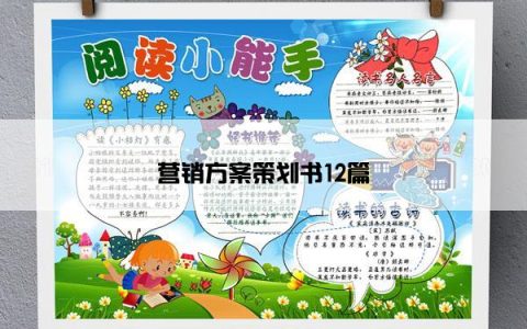 营销方案策划书12篇