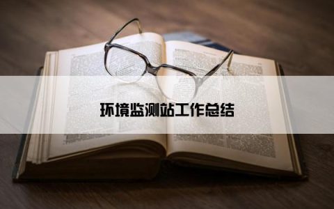 环境监测站工作总结