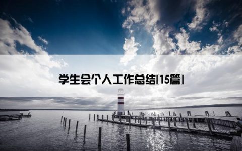 学生会个人工作总结[15篇]