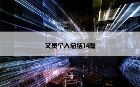 文员个人总结14篇
