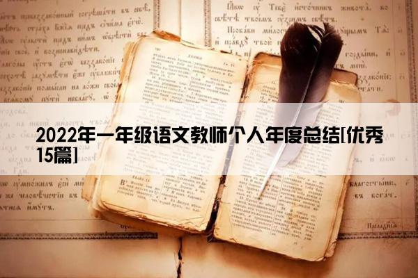 2022年一年级语文教师个人年度总结[优秀15篇]