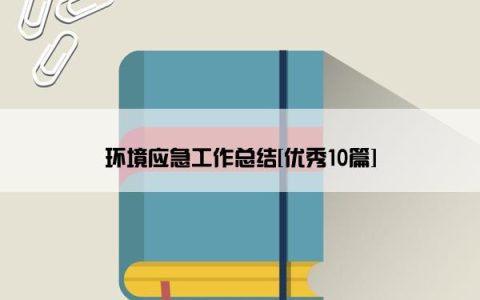 环境应急工作总结[优秀10篇]