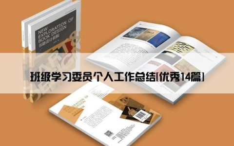 班级学习委员个人工作总结[优秀14篇]