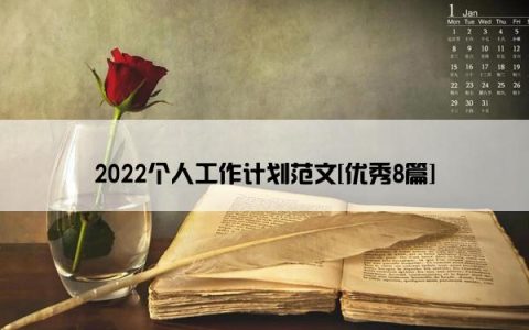2022个人工作计划范文[优秀8篇]
